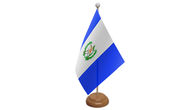 Guatemala Small Flag with Wooden Stand